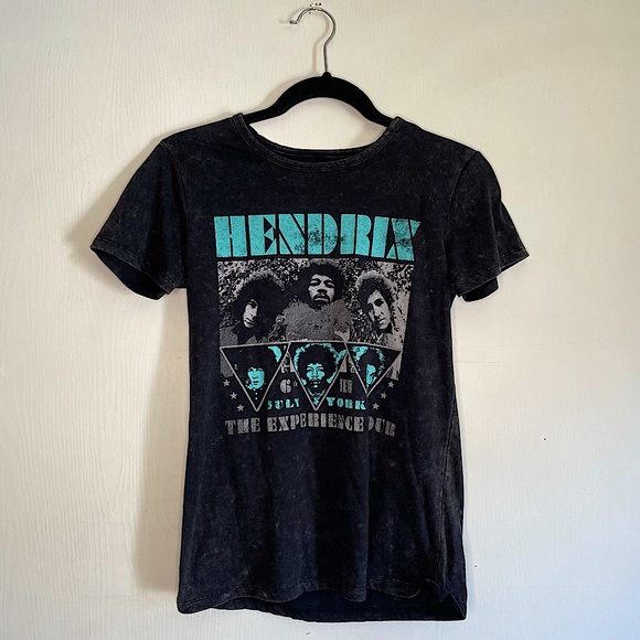 Maglietta Ufficiale Jimi Hendrix, Modello Karl Ferris Wheel, Donna, Vestibilità Skinny, Cotone Morbido - 2